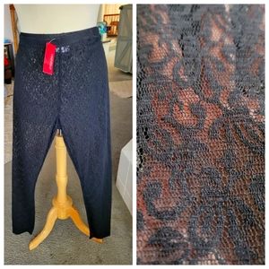 NWT Xhilaration black lace leggings sz xxl